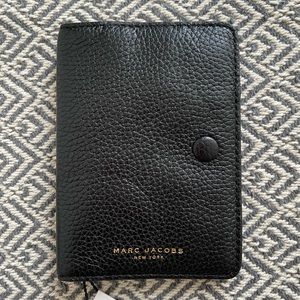 Marc Jacobs Black Leather Passport Holder Brand New w/ Tags